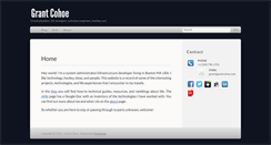 Desktop Screenshot of grantcohoe.com