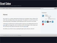 Tablet Screenshot of grantcohoe.com